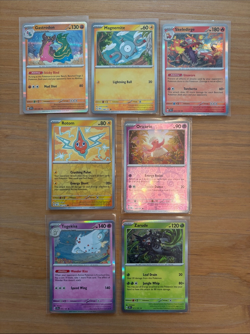 Surging Sparks Binder Starter Lot Holo Reverse Holo Pokemon | 7 Cards ✨5/$25✨